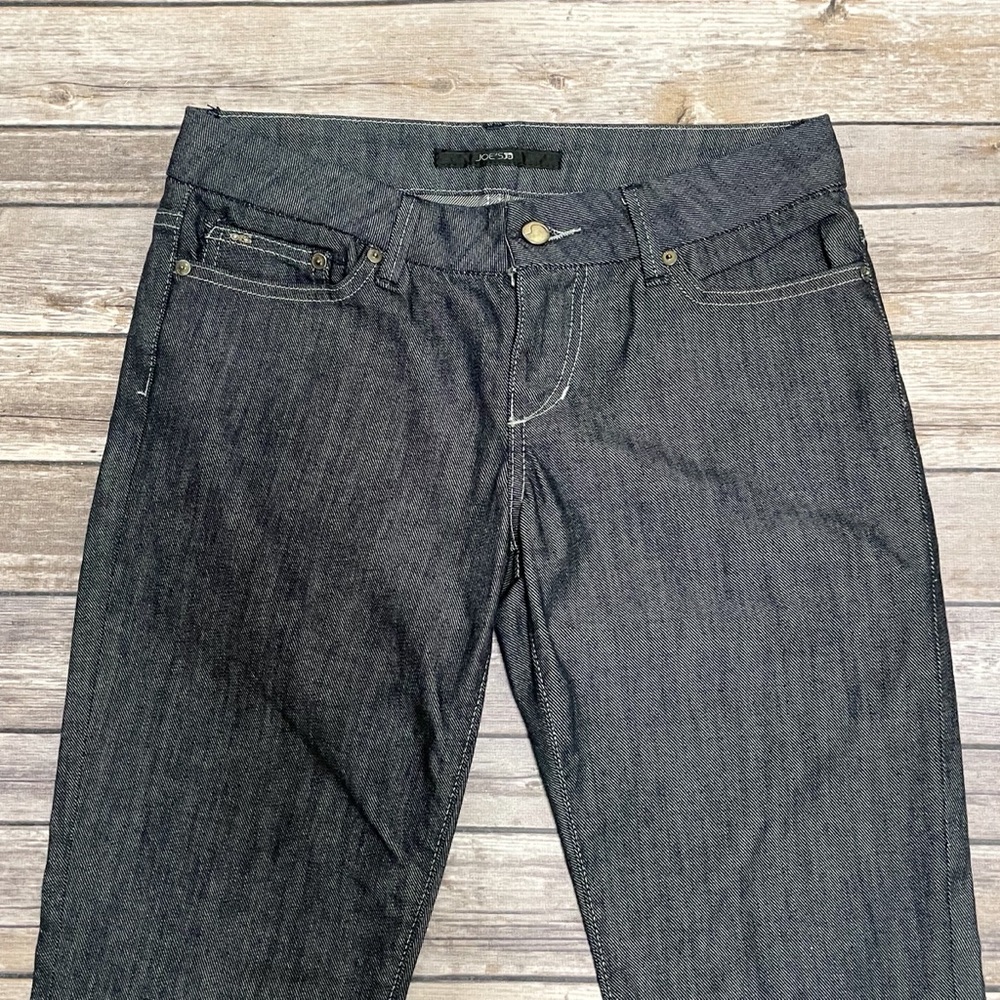 Joe’s Jeans Navy Blue White Striped Boot Cut Jeans - Picture 3 of 9